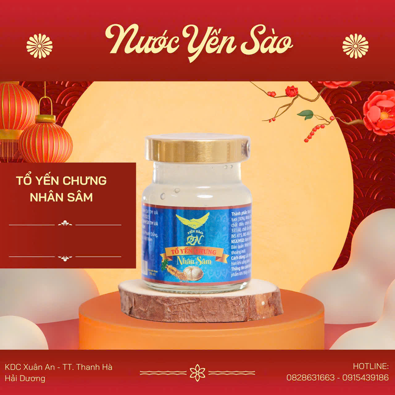 Yến Chưng Nhân Sâm – NS01